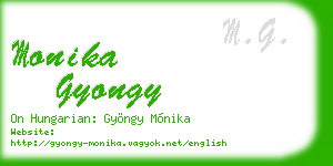 monika gyongy business card