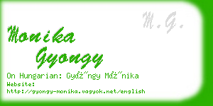 monika gyongy business card